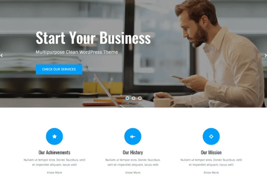 Wordpress Themes for Business Consultants